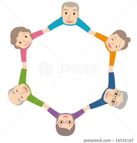 複製連接老人手的空間 18538187