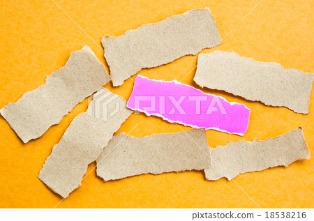 Piece of sheet blank pink and brown paper. Piece of sheet blank pink and brown paper. 18538216