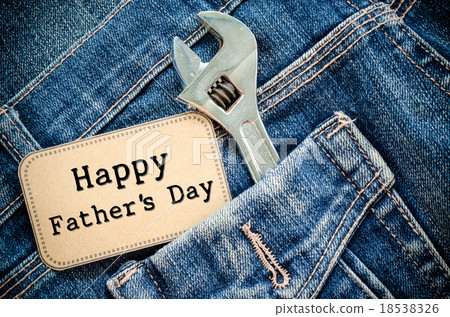 Closeup father's day card love father. Closeup father's day card love father. 18538326