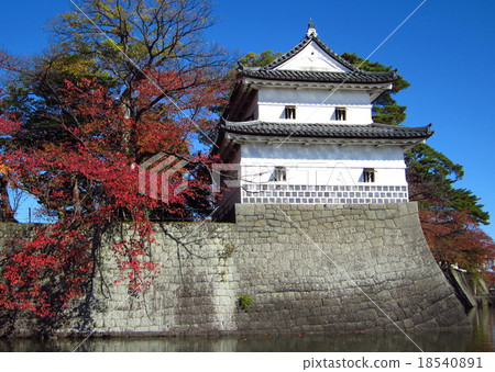 Shibata castle autumn Shibata castle autumn 18540891