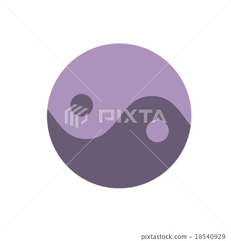 Icon sign of balance yin-yang Collection "Time for 18540929