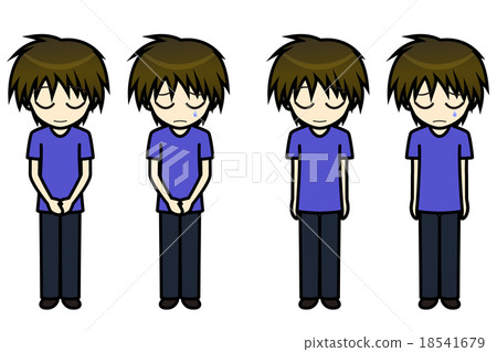 Conversation · Facial Illustration Collection Private Clothes (Summer) Male Apology 18541679