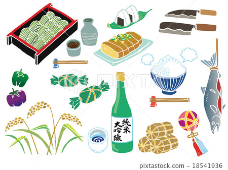 Illustration here Niigata prefecture set illustration 18541936