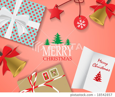 top view christmas background 18542857