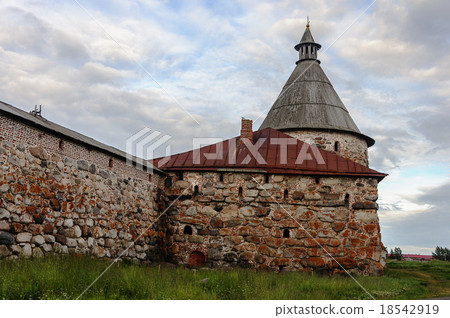 Ancient stone tower of Solovetsky monastery 18542919