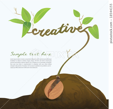 Creative seed idea abstract info graphic 18544155