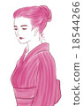 浴衣美女 18544266