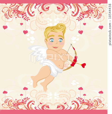 happy valentines day vintage card with cupid happy valentines day vintage card with cupid 18544438