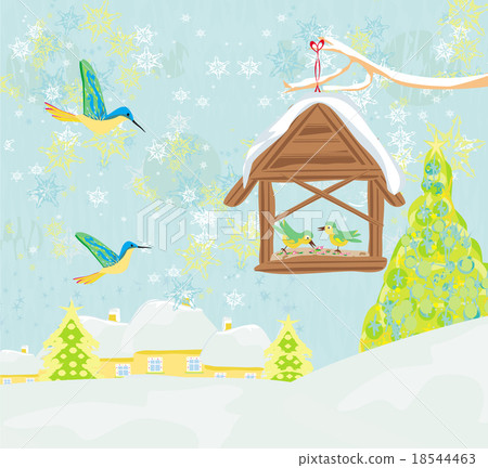 Birdfeeder in winter 18544463