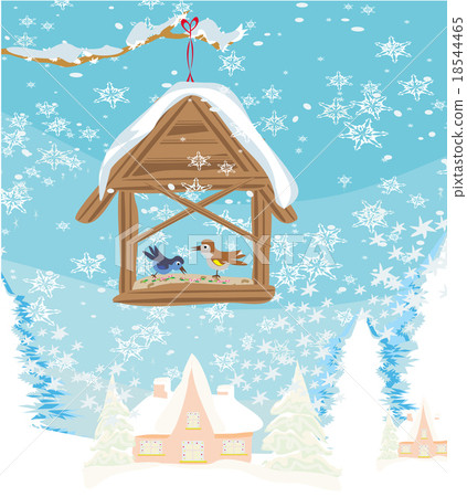 Birdfeeder in winter 18544465