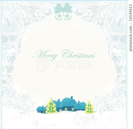 Christmas night in the village card 18544813
