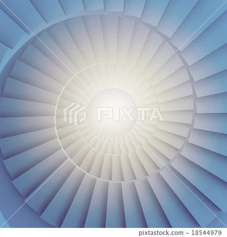 Colorful spiral staircase. 18544979