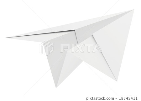 Paper plane. Isolated on white background. Clean Paper plane. Isolated on white background. Clean 18545411