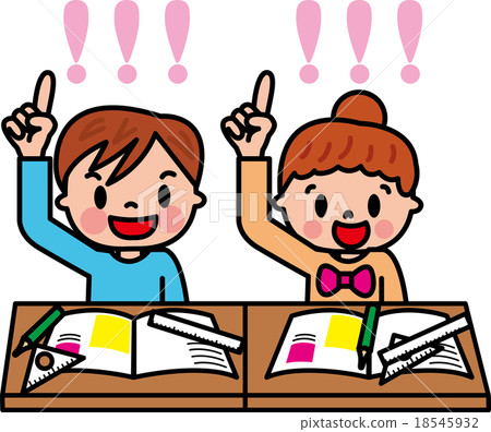 Children Elementary school children Children's class Desk study understood! 18545932
