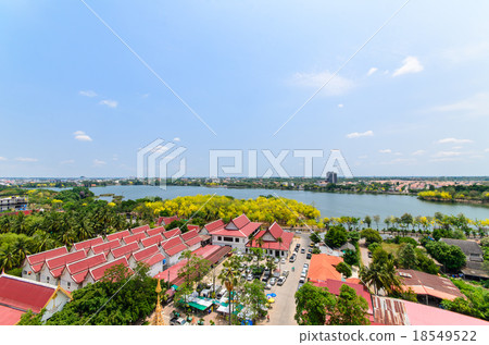 Bird eye view over city Bird eye view over city 18549522