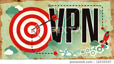 VPN on Grunge Poster. 18550597