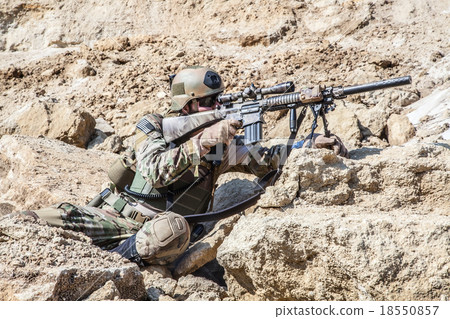 Army ranger in the mountains Army ranger in the mountains 18550857