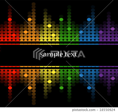 background with multicolored equalizer 18550924