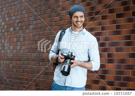 Concept for stylish young man outdoors Concept for stylish young man outdoors 18551087