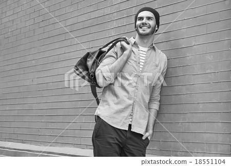 Concept for stylish young man outdoors 18551104