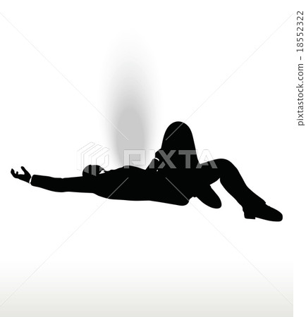silhouette of businessman falling silhouette of businessman falling 18552322