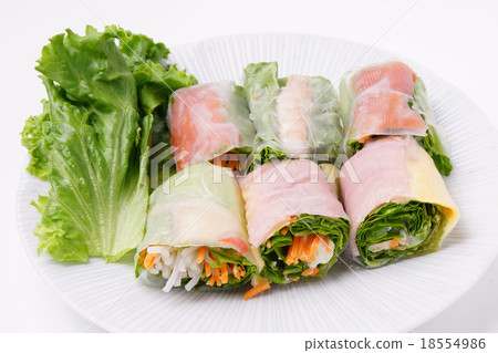Vegetable spring spring roll 18554986