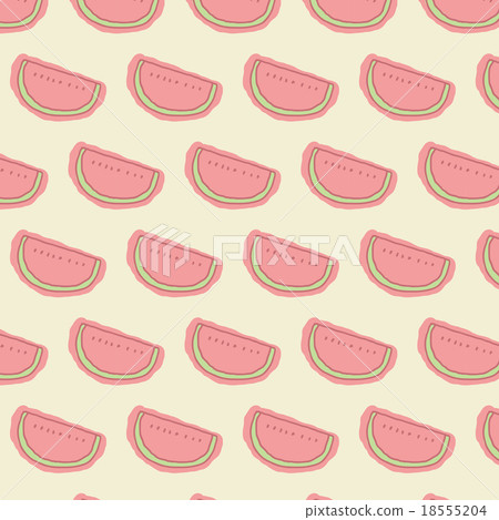 Watermelon seamless pastel color background - Stock Illustration [18555204]  - PIXTA