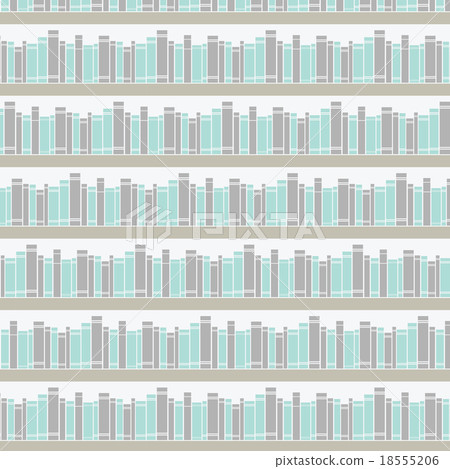 Seamless pattern with books on a bookshelf. 18555206