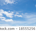Clear blue sky with white cloud 18555256