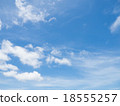 Clear blue sky with white cloud 18555257