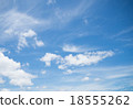 Clear blue sky with white cloud 18555262