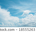 Clear blue sky with white cloud 18555263