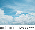 Clear blue sky with white cloud 18555266