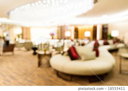 Abstract blurry restaurant inside shopping mall Abstract blurry restaurant inside shopping mall 18555411