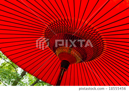 Japanese red umbrella Japanese red umbrella 18555456