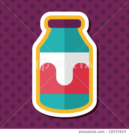 milk flat icon with long shadow,eps10 milk flat icon with long shadow,eps10 18555924