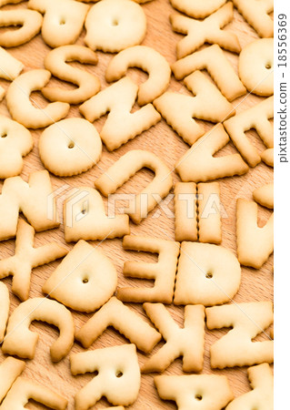 Baked text cookie 18556369