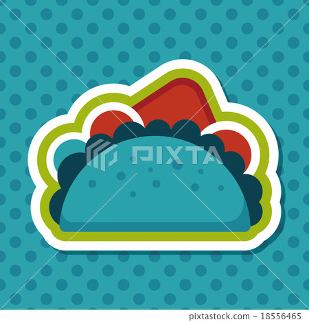 sandwich flat icon with long shadow,eps10 sandwich flat icon with long shadow,eps10 18556465