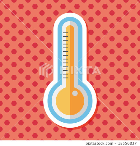 thermometer flat icon with long shadow,eps10 thermometer flat icon with long shadow,eps10 18556837