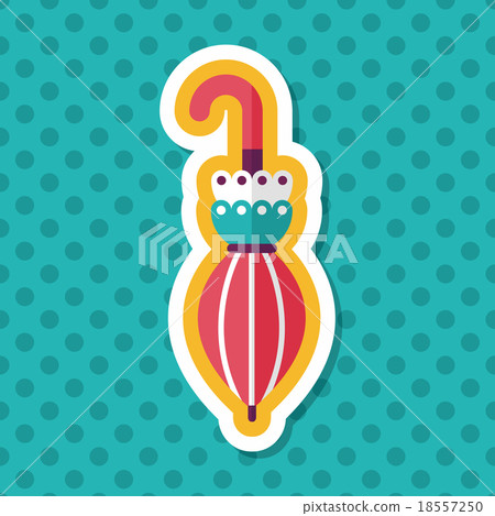 umbrella flat icon with long shadow,eps10 18557250