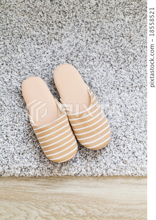 Slipper on carpet 18558521