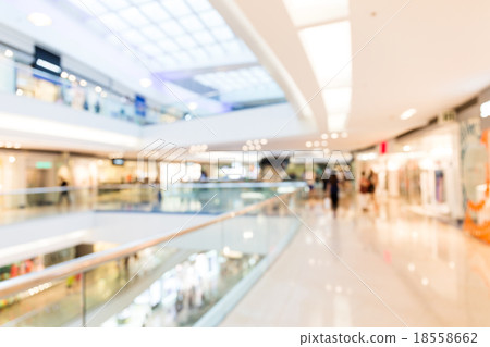 Abstract background of shopping mall, shallow depth of focus 18558662