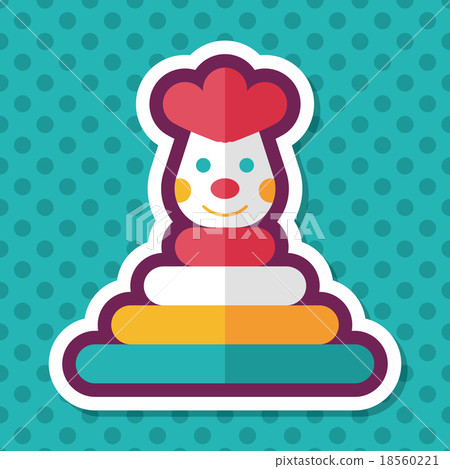 Pyramid toy flat icon with long shadow,eps10 Pyramid toy flat icon with long shadow,eps10 18560221