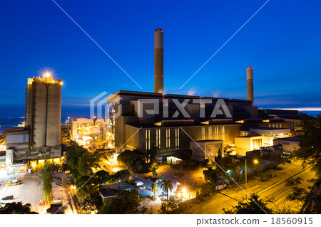 Industry factory at night Industry factory at night 18560915