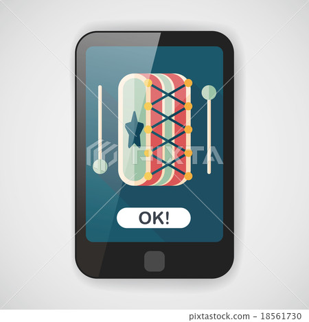 drum flat icon with long shadow,eps10 drum flat icon with long shadow,eps10 18561730