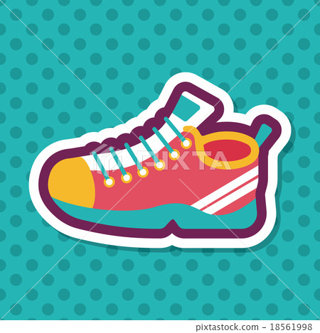 sneaker flat icon with long shadow,eps10 sneaker flat icon with long shadow,eps10 18561998
