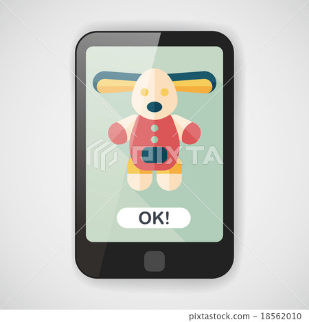 toy dog flat icon with long shadow,eps10 toy dog flat icon with long shadow,eps10 18562010