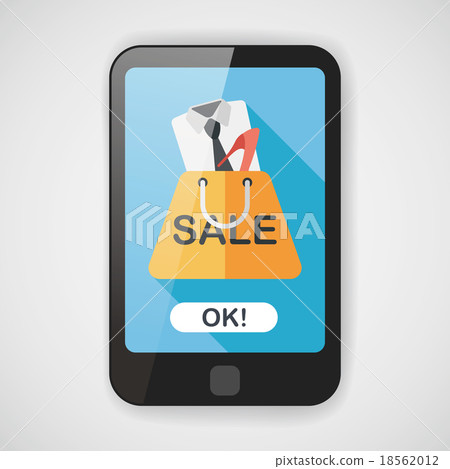 shopping suit flat icon with long shadow,eps10 shopping suit flat icon with long shadow,eps10 18562012