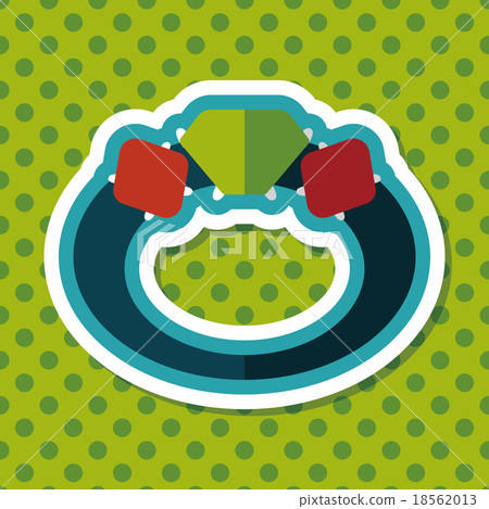 Propose diamond ring flat icon with long shadow,eps10 Propose diamond ring flat icon with long shadow,eps10 18562013