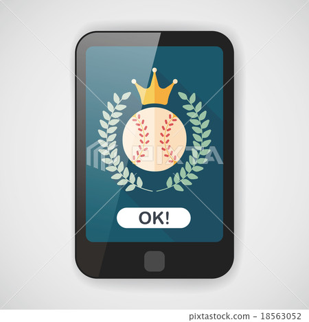 baseball champion flat icon with long shadow,eps10 baseball champion flat icon with long shadow,eps10 18563052